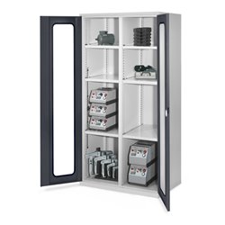 Kappes Schwerlastschrank MMT Mod. 51 RAL 7035/7016 Sichtfenstertüren