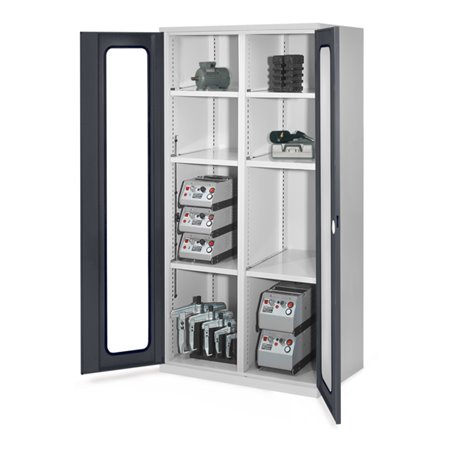 Kappes Schwerlastschrank MMT Mod. 51 RAL 7035/7016 Sichtfenstertüren