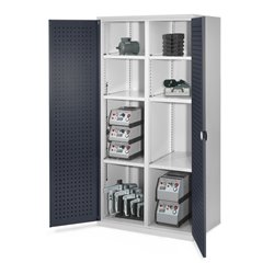 Kappes Schwerlastschrank MMT Mod. 51 RAL 7035/7016 Türen innen Lochplatten