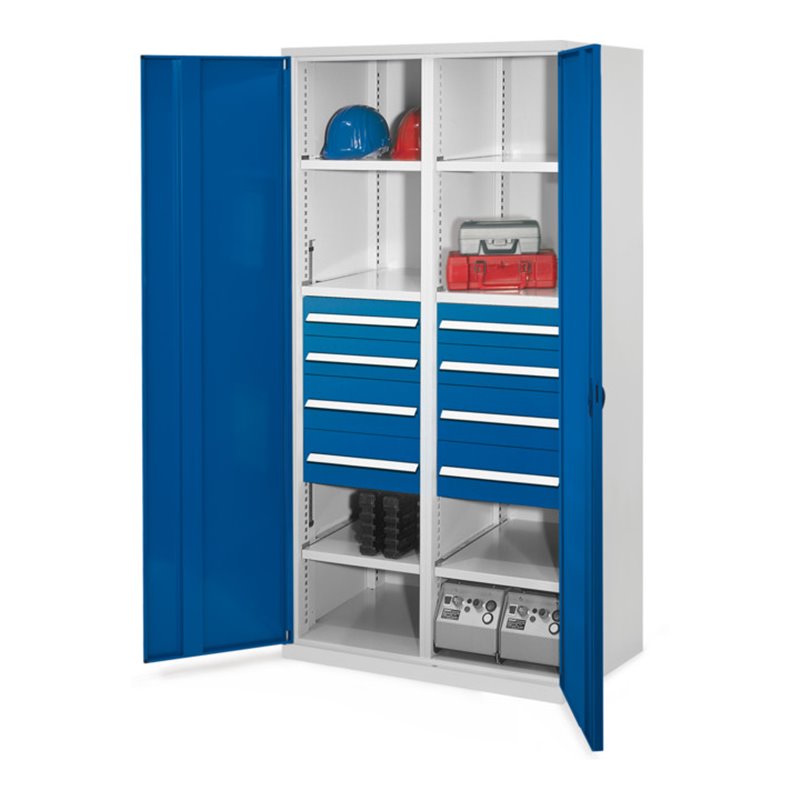 Kappes Schwerlastschrank MMT Mod. 54 RAL 7035/5010 Vollblechtüren