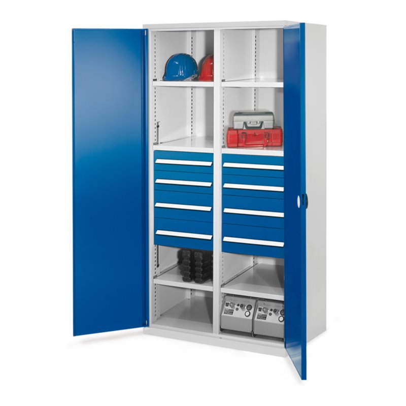 Kappes Schwerlastschrank MMT Mod. 54 RAL 7035/5010 Doppelwandtüren