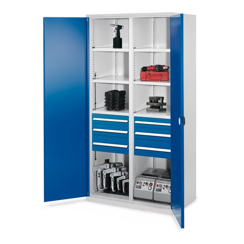 Kappes Schwerlastschrank MMT Mod. 55 RAL 7035/5010 Doppelwandtüren