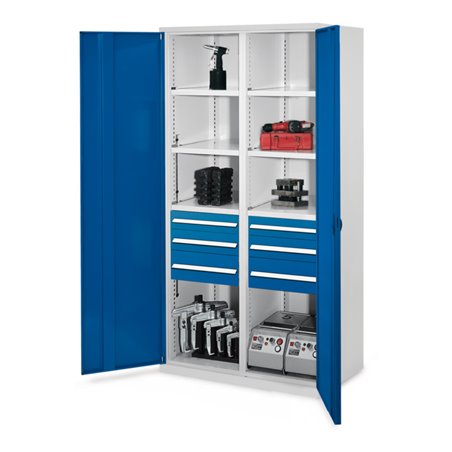 Kappes Schwerlastschrank MMT Mod. 55 RAL 7035/5010 Vollblechtüren