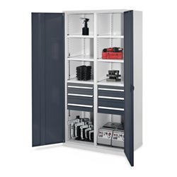 Kappes Schwerlastschrank MMT Mod. 55 RAL 7035/7016 Vollblechtüren