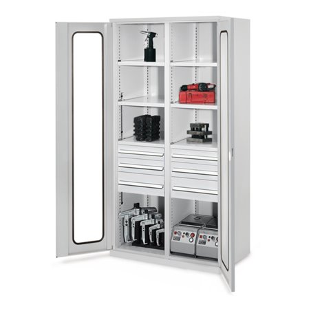 Kappes Schwerlastschrank MMT Mod. 55 RAL 7035 Sichtfenstertüren