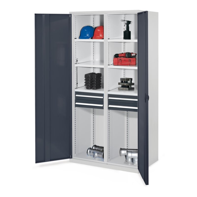 Kappes Schwerlastschrank MMT Mod. 56 RAL 7035/7016 Vollblechtüren