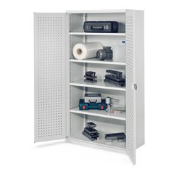 Kappes Schwerlastschrank OMT Mod. 41 RAL7035 Türen innen Lochplatten