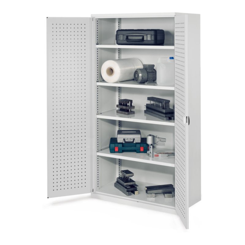 Kappes Schwerlastschrank OMT Mod. 41 RAL7035 Türen innen Lochplatten