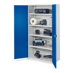 Kappes Schwerlastschrank OMT Mod. 41 RAL7035/5010 Türen innen Lochplatten