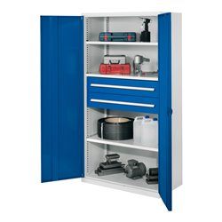 Kappes Schwerlastschrank OMT Mod. 42 RAL 7035/5010 Vollblechtüren