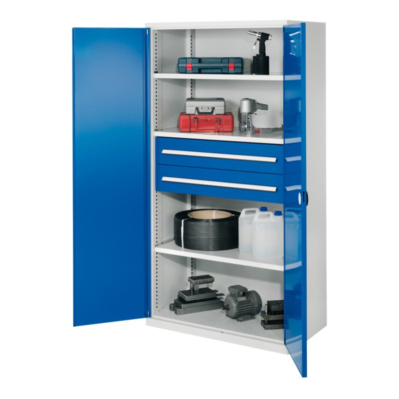 Kappes Schwerlastschrank OMT Mod. 42 RAL 7035/5010 Doppelwandtüren