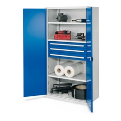 Kappes Schwerlastschrank OMT Mod. 43 RAL 7035/5010 Doppelwandtüren