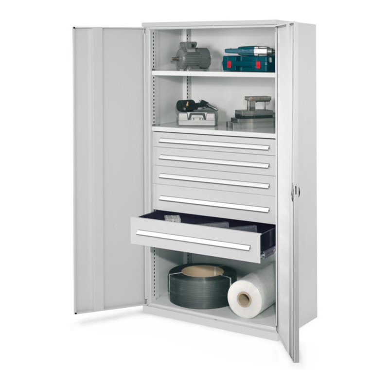 Kappes Schwerlastschrank OMT Mod. 44 RAL 7035 Vollblechtüren