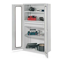 Kappes Schwerlastschrank OMT Mod. 45 RAL 7035 Sichtfenstertüren