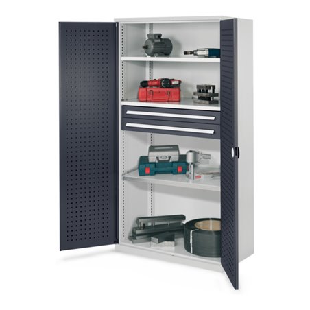 Kappes Schwerlastschrank OMT Mod. 45 RAL 7035/7016 Türen innen Lochplatten