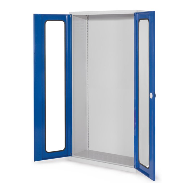 Kappes Systemschrank Leergehäuse Serie 400 RAL 7035/5010 Sichtfenstertüren