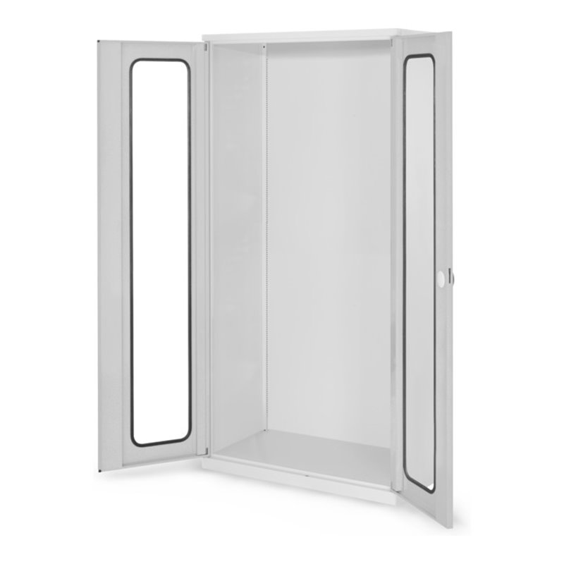 Kappes Systemschrank Leergehäuse Serie 500 RAL 7035 Sichtfenstertüren