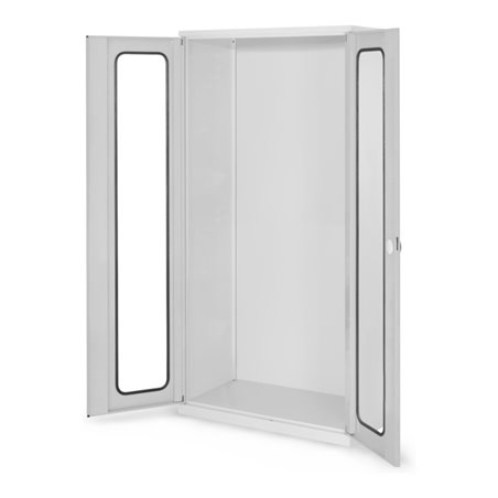 Kappes Systemschrank Leergehäuse Serie 500 RAL 7035 Sichtfenstertüren