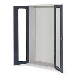 Kappes Systemschrank Leergehäuse Serie 400 RAL 7035/7016 Sichtfenstertüren