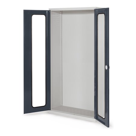 Kappes Systemschrank Leergehäuse Serie 400 RAL 7035/7016 Sichtfenstertüren