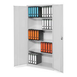 Kappes Systemschrank Serie 500 RAL 7035 Vollblechtüren 4 Fachböden