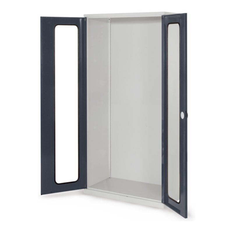 Kappes Systemschrank Leergehäuse Serie 500 RAL 7035/7016 Sichtfenstertüren