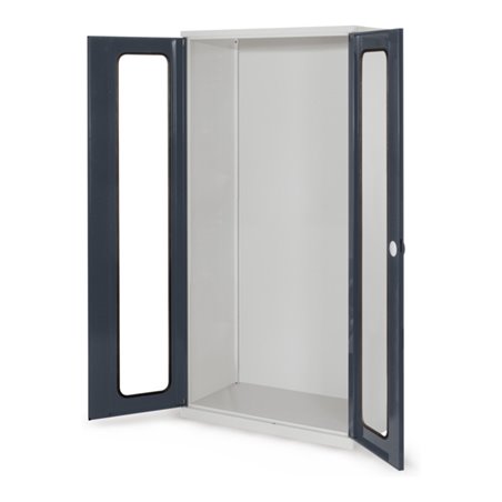 Kappes Systemschrank Leergehäuse Serie 500 RAL 7035/7016 Sichtfenstertüren