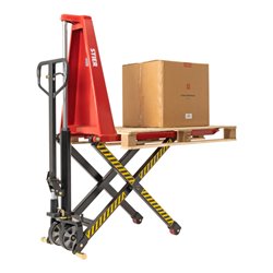 STIER Scheren-Hubwagen 1000kg Traglast 800mm Hubhöhe mit manuellem Quicklift