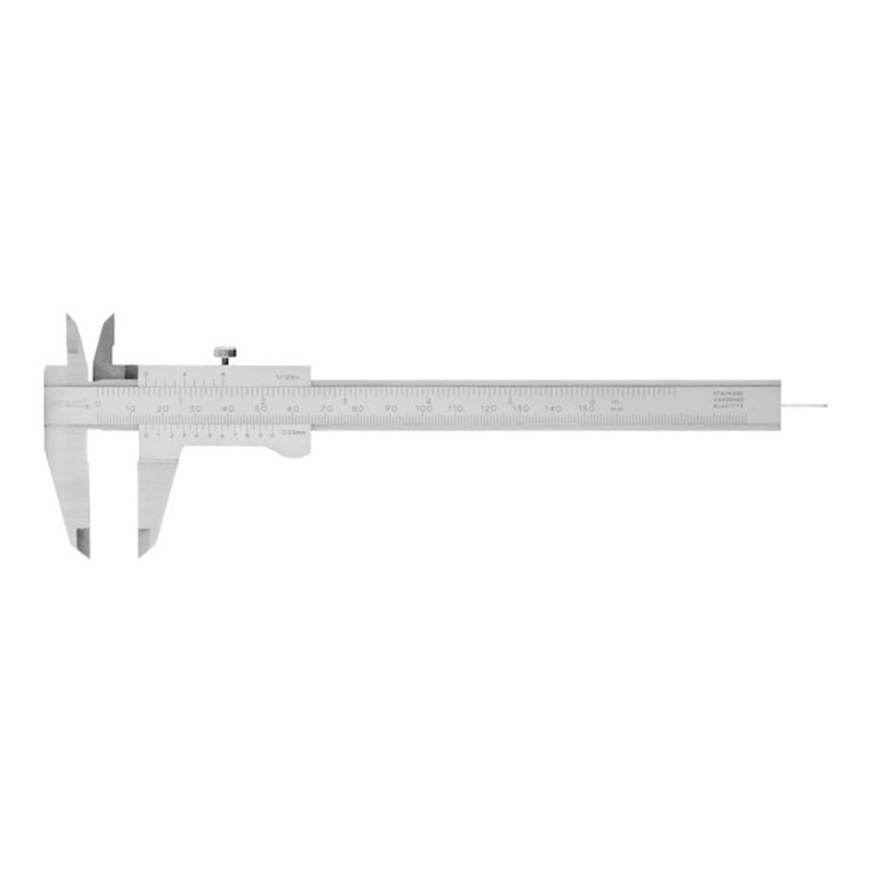 HOLEX Messschieber parallaxfrei mit rundem Tiefenmaß Messbereich 150 mm
