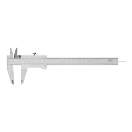 HOLEX Messschieber parallaxfrei mit rundem Tiefenmaß Messbereich 150 mm