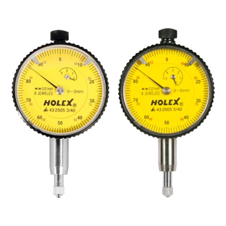 HOLEX Präzisions-Kleinmessuhr stoßgeschützt 5/40 mm