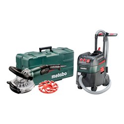 Metabo Set Renovierungsschleifer RSEV 19-125 RT + Allessauger ASR 35 L ACP Kunststoffkoffer