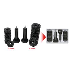 KS Tools Stehbolzen-Radnabenschleifer-Satz, Ø 40 / 50 mm, 14-tlg.