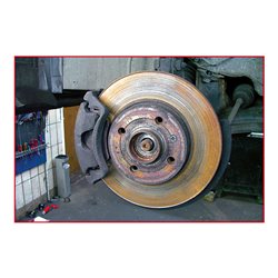 KS Tools Radnabenschleifer-Satz, Ø 160 mm, 4-teilig rot