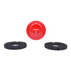 KS Tools Radnabenschleifer-Satz, Ø 160 mm, 4-teilig rot