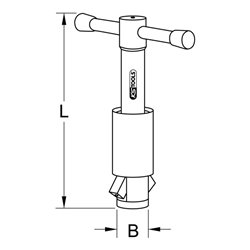 KS Tools Ventilfix, 161mm