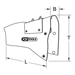 KS Tools Isolierte Abdeckhaube für 1 Sicherungsleiste ohne Griff