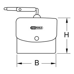KS Tools Schutztasche für Elektriker-Handschuhe, 200mm
