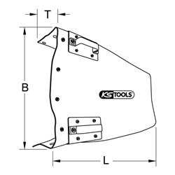KS Tools Isolierte Abdeckhaube für 2 bis 4 Sicherungsleisten mit Griffen