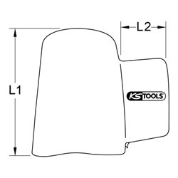 KS Tools Isolierte Abdeck- und Schutzhaube, 80 mm Länge 80/160