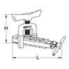 KS Tools Bördelgerät metrisch mit Schnellspannvorrichtung