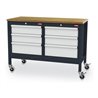 STIER Mobile Kastenwerkbank mit Schubladen, aus Stahl