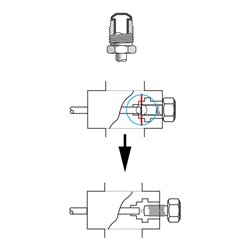KS Tools FLAREFIXeco 4,75 mm Universal-Bremsleitungs-Bördelgerät-Satz, 4-tlg.