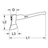 KS Tools Axt, 1800g