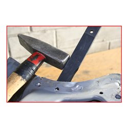 KS Tools Karosserie-Trennmeißel mit Handschutzgriff, 300mm