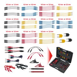 KS Tools 12/24V Master Diagnose Prüf- und Mess-Kabel-Satz, 92-tlg.