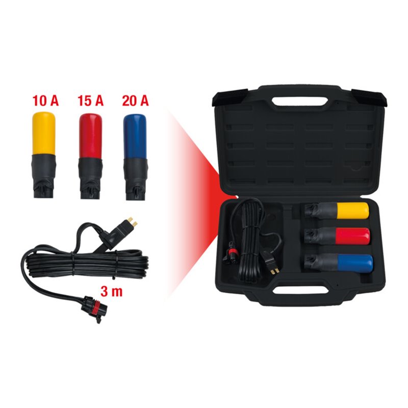 KS Tools Sicherungsautomaten-Satz (10A – 15A – 20A), 4-teilig