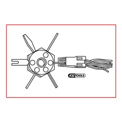 KS Tools Entriegelungswerkzeug ideal für Pack-Con und Weather-Pack Anschlussklemmen an GM C3 Systemen