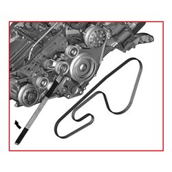 KS Tools Mercedes Keilriemen-Montagehebel