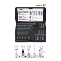 KS Tools Gewindeausdreh-Satz, 25-tlg.